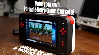 Make your own Portable Retro Game Consolewhich is also a Win10 Tablet [upl. by Auqinom]