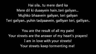 Galliyan from Ek Villain lyrics with translation [upl. by Anida]