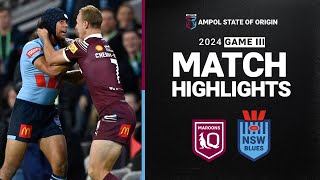 2024 State of Origin Highlights QLD Maroons v NSW Blues  Game 2 [upl. by Eldoria]