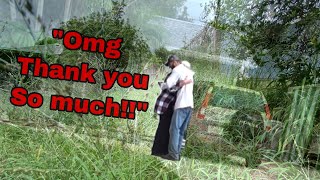 EMOTIONAL reveal on FREE lawn makeover It was fate [upl. by Bessie]