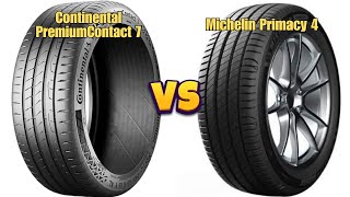 Continental PremiumContact 7 vs Michelin Primacy 4  Which one is BEST [upl. by Reham]