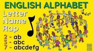 English Alphabet Letter Name Rap [upl. by Karlens828]