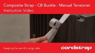 Instruction video  Composite Strap  CB Buckle  Manual Tensioner [upl. by Attolrac]