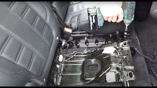 How to remove 2nd Row rear back seats on Range Rover Sport L494 Version 2 [upl. by Ajoop]