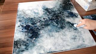 Easy Abstract Painting for Beginners Acrylic or Oil Painting  How to paint abstract [upl. by Alanson]