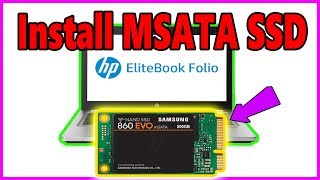 How To Install MSATA SSD With Window 10 On Hp Elitebook Folio 9470m i5 3437u [upl. by Aierbma892]