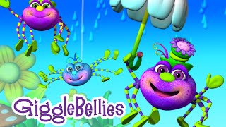 Itsy Bitsy Spider  Nursery Rhymes  GiggleBellies [upl. by Rabush]