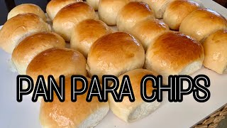 RECETA PANCITOS CHIPS PAN DE VIENA  pan para pebetepanchoshamburguesas FÁCIL Y ESPONJOSO [upl. by Elo]