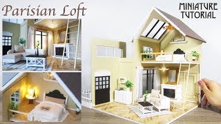 DIY Miniature  Paris Dollhouse Kit Bash [upl. by Accissej]