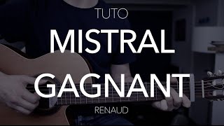 TUTO GUITARE  Mistral gagnant  Renaud [upl. by Yesoj740]