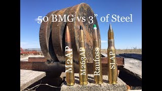 50 Cals Fastest rounds vs 3quot of Steel [upl. by Alethia]