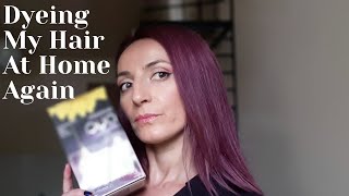 Dyeing My Hair At Home Again I Garnier Olia 426 DemoReviev [upl. by Kassel715]