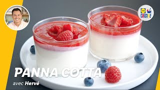 Panna cotta aux framboises  Lidl Cuisine [upl. by Kcirtemed]