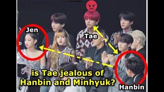 BTS V Taehyung amp Jennie BlackPink Taennie SECRET and jealous moments at MMA 2018 [upl. by Yecnuahc]