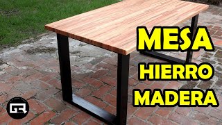 MESA INDUSTRIAL HIERRO Y MADERA  TABLE industrial style [upl. by Mcdowell801]