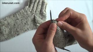 How to knit socks  video tutorial [upl. by Ahkihs]