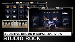 Addictive Drums 2 ADpak Overview Studio Rock [upl. by Yddub790]