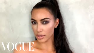 Kim Kardashian Wests Guide to Viral Holiday Glam  Beauty Secrets  Vogue [upl. by Oranneg459]