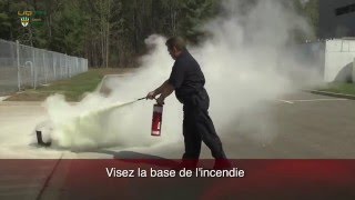 Utilisation dun extincteur dincendie [upl. by Eivod326]