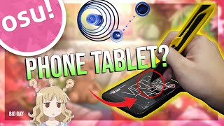 Using a phone as an osu Tablet ft Tokaku [upl. by Erolyat429]