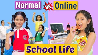 SCHOOL LIFE  Back To School vs Online  MyMissAnand [upl. by Hukill]