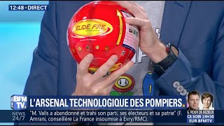 ELIDE FIRE®  Larsenal technologique des pompiers sur BFM TV [upl. by Anitan]