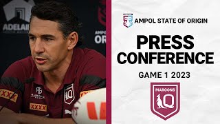 State of Origin 2023  QLD Maroons Press Conference  NRL [upl. by Annavoig575]