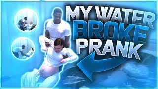 MY WATER BROKE PRANK ON BOYFRIEND FUNNIEST REACTION [upl. by Josler]