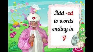 Spelling Unit 12  Adding ed to words ending in y [upl. by Thorner]