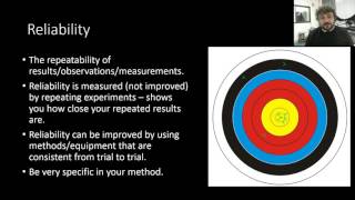 Reliability validity and accuracy [upl. by Vic]