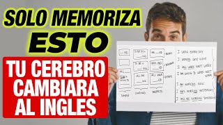 SOLO MEMORIZA ESTO TU CEREBRO CAMBIARA AL INGLES [upl. by Popele]