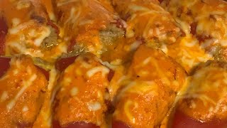 Pimientos Rellenos de Carne en Monsieur Cuisine o Thermomix [upl. by Florance]