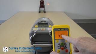 Spectra Precision DG813 Pipe Laser Line Scan [upl. by Judsen]