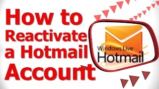 How to Reactivate a Hotmail Account [upl. by Llenet177]