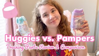 HUGGIES PULL UPS VS PAMPERS EASY UPS  REVIEW amp COMPARISON 2020 [upl. by Anaehs]