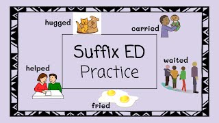 Suffix ED Practice  4 Minute Phonics [upl. by Asilrac]