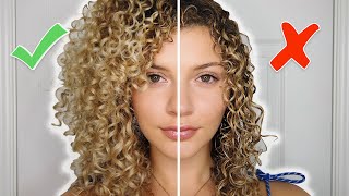 CURLY HAIR STYLING MISTAKES TO AVOID  TIPS FOR VOLUME AND DEFINITION AIRDRY [upl. by Louie233]