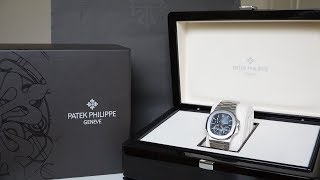 4K Review Patek Philippe Nautilus 57121A Unboxing [upl. by Nivi987]