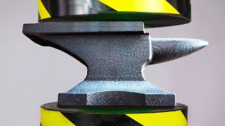 Hydraulic Press vs Steel Weight [upl. by Bartel]