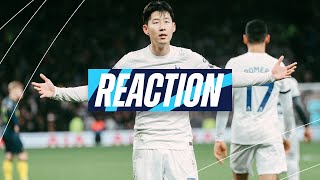 HEUNGMIN SON REACTION  TOTTENHAM HOTSPUR 41 NEWCASTLE UNITED [upl. by Sammie519]