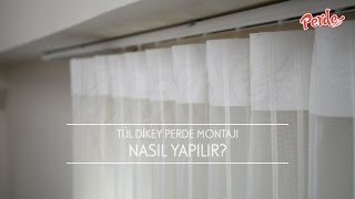 Tül Dikey Perde Montajı Nasıl Yapılır [upl. by Ayotan136]