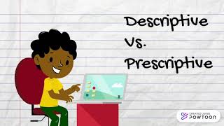 Descriptive Vs Prescriptive  Definition  Explanation  Examples  Linguistics [upl. by Ruamaj]