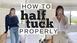 HOW TO HALF TUCK  Tutorial amp Examples [upl. by Emylee]