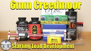 6mm creedmoor  Starting Load Development [upl. by Wershba]