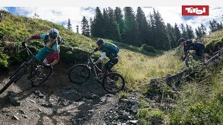 Fleckalmtrail langer Wurzeltrail bei Kirchberg  Great Trails Tirol [upl. by Gleeson]