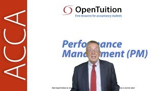 Introduction to the ACCA Performance Management PM Exam [upl. by Clarie]