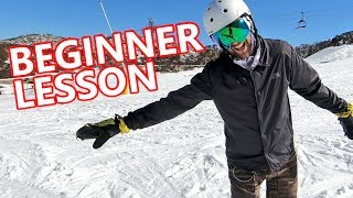 Beginner Snowboard Lesson  Heels Toes amp Straight [upl. by Aihsein240]