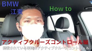 【江東 BMW How to】アクティブクルーズコントロール [upl. by Hamlet]