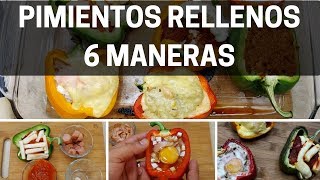 🫑 Pimientos Rellenos al horno  6 Maneras [upl. by Thoer]