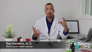 How to use a cannabis vape pen with Dr D [upl. by Beedon]